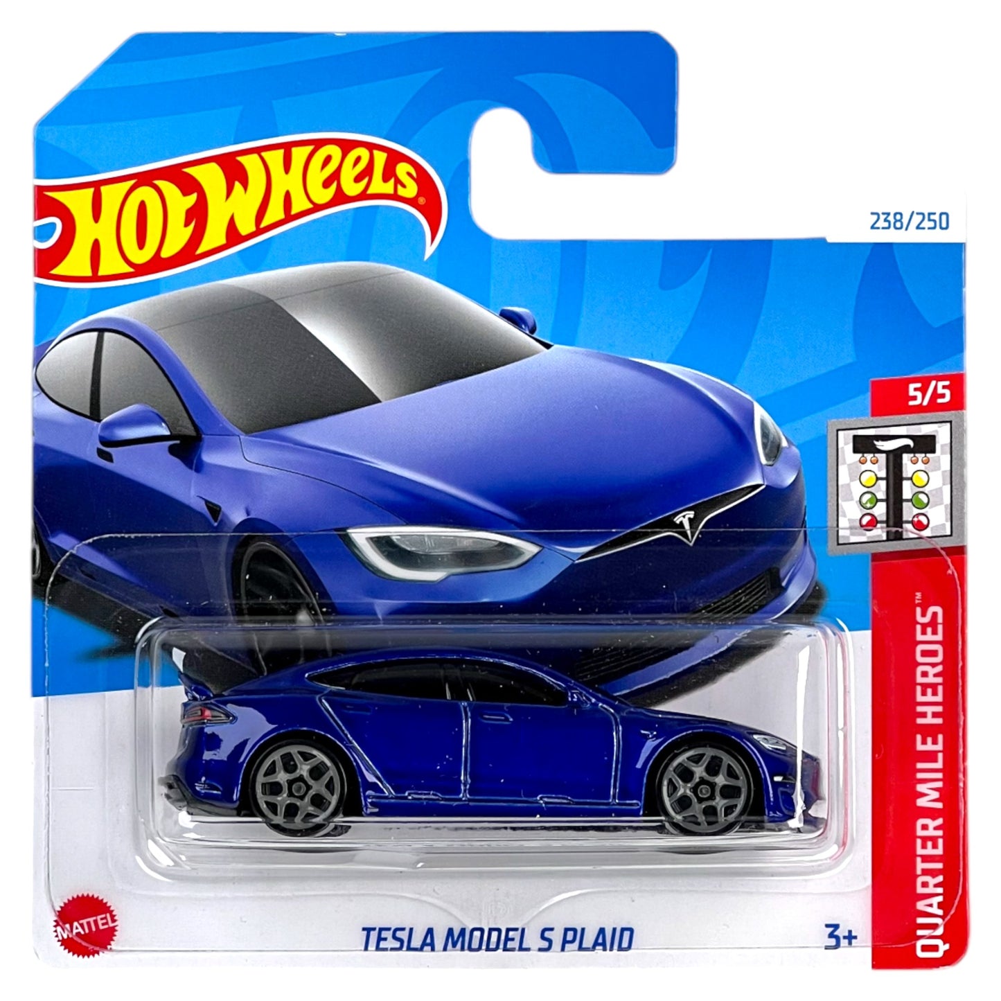 Hot Wheels 2024 - Tesla Model S Plaid - Quarter Mile Heroes 5/5 - HRY91 -238/250