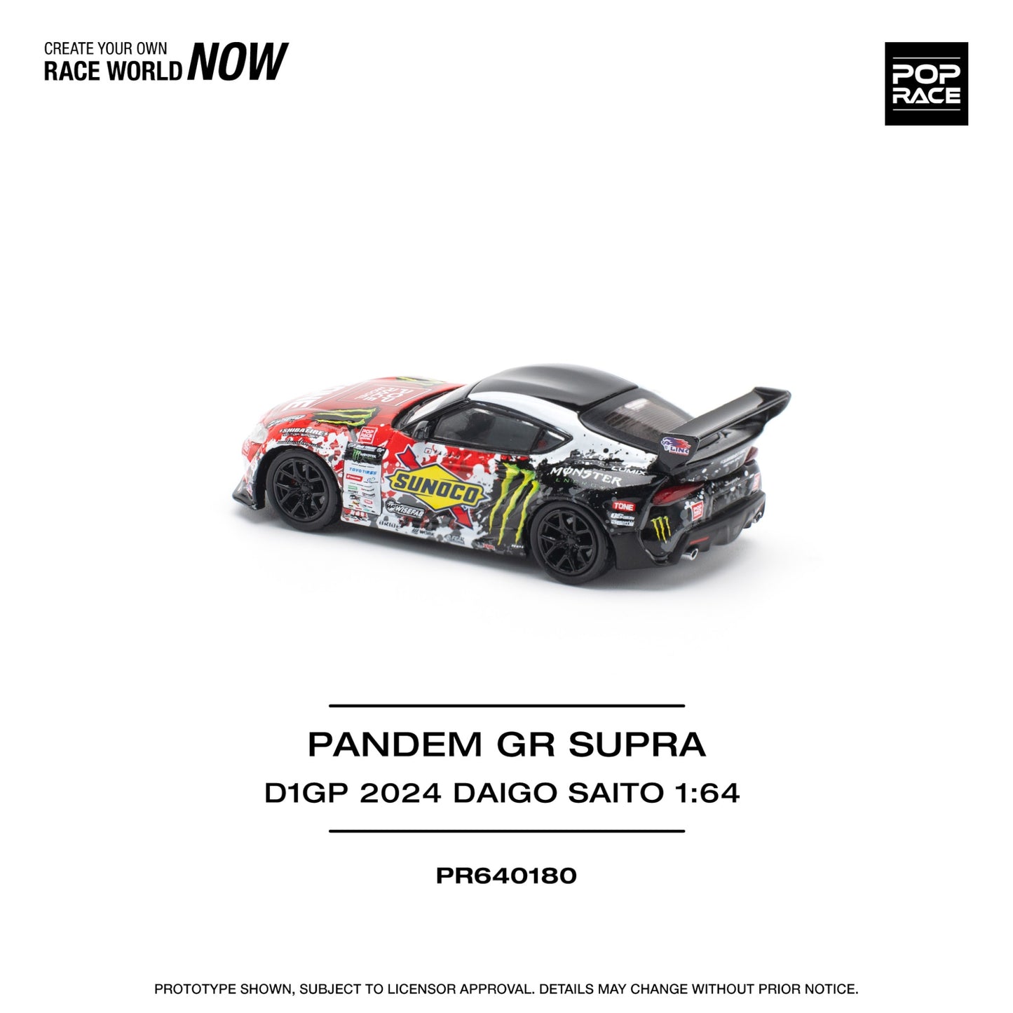 Pop Race - Pre-Order - 2024 Pandem GR Supra D1GP Daigo Saito - PR640180