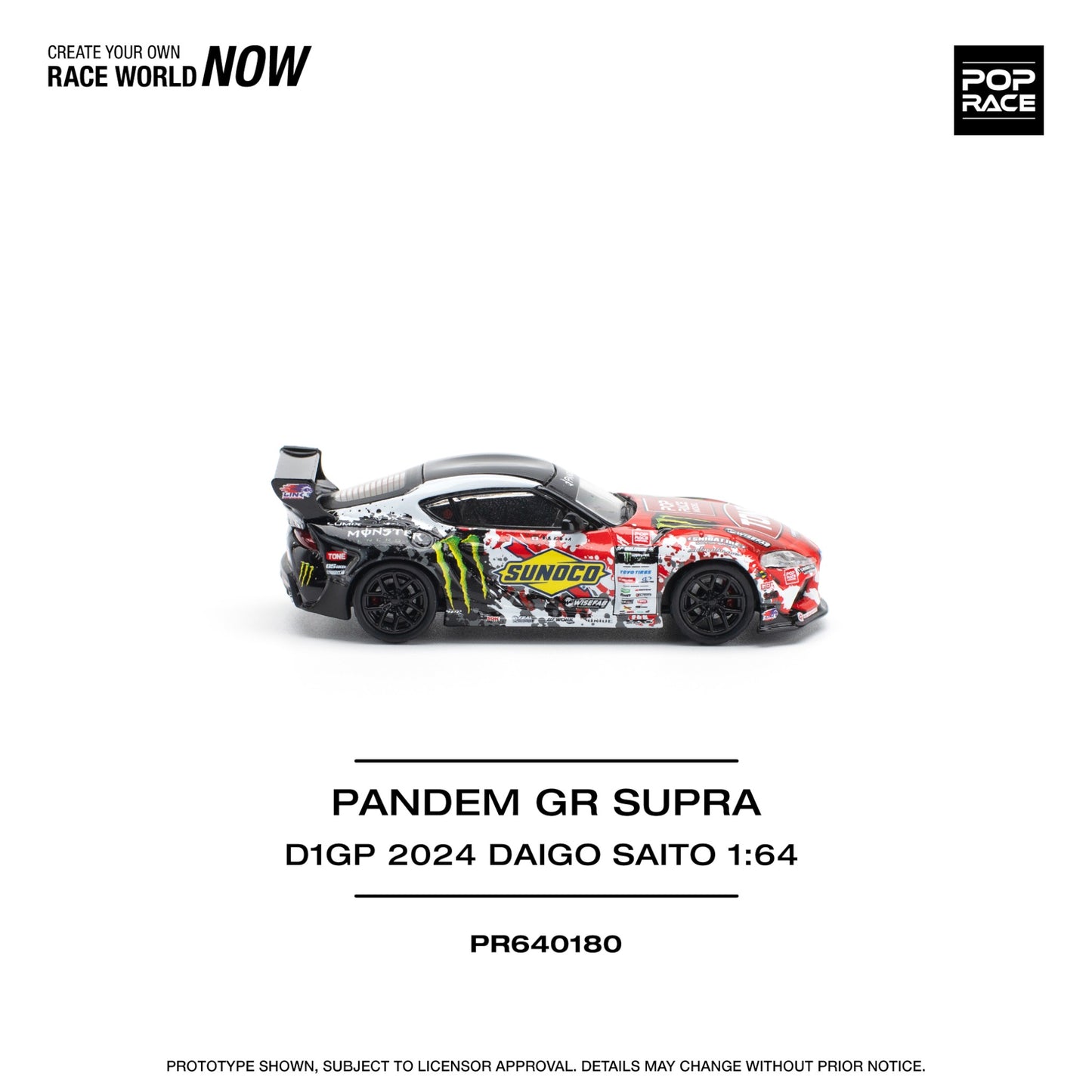 Pop Race - Pre-Order - 2024 Pandem GR Supra D1GP Daigo Saito - PR640180