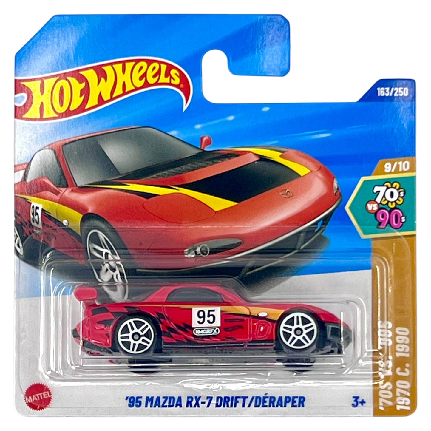 Hot Wheels 2025 - ´95 Mazda RX-7 Drift - ´70s vs. `90s 9/10 - JBB57 - 163/250