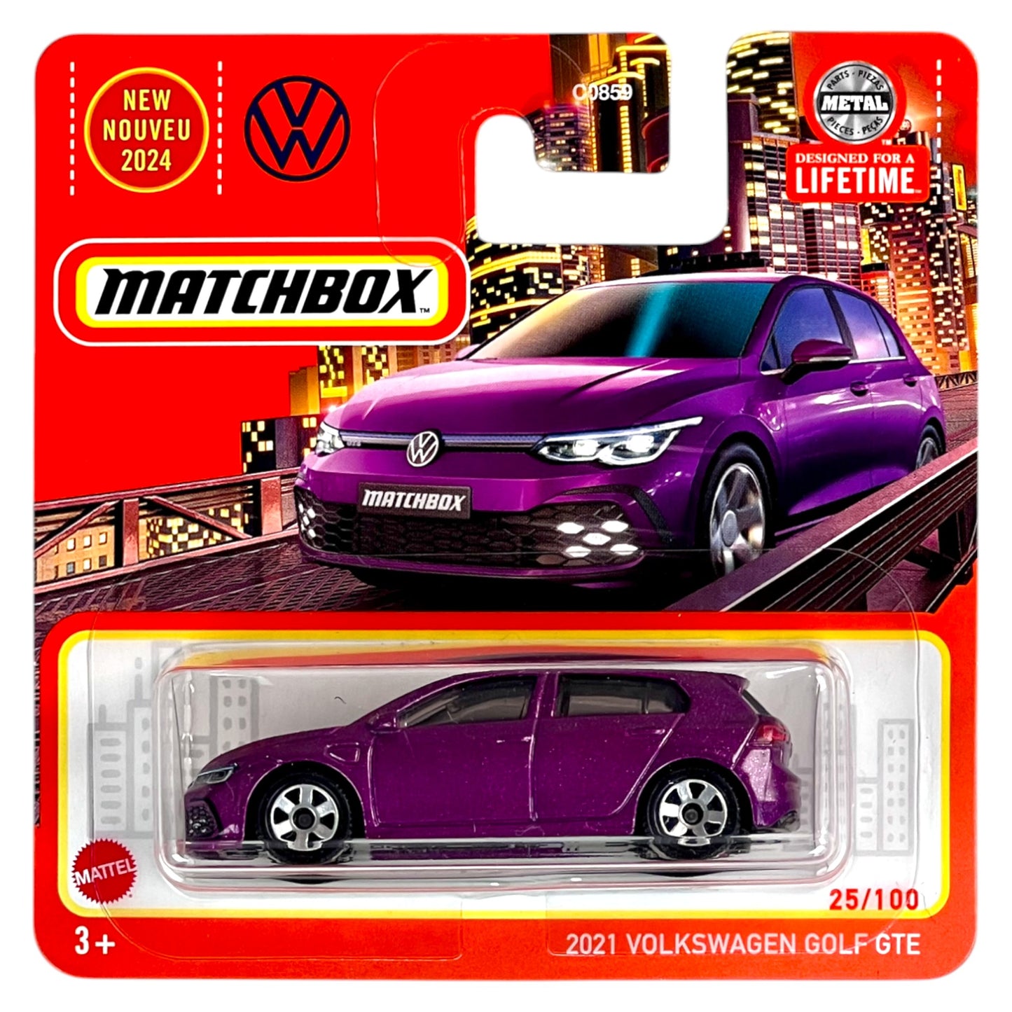 Matchbox 2024 - 2021 Volkswagen Golf GTE - HVN25 - 25/100 - 1:64