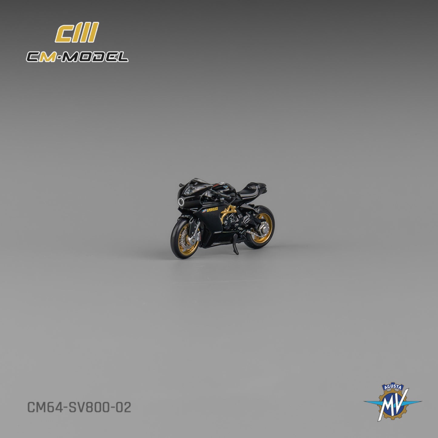 CM Model - MV Agusta SV800 - black with Showgirl - CM64-SV800-02 - 1:64