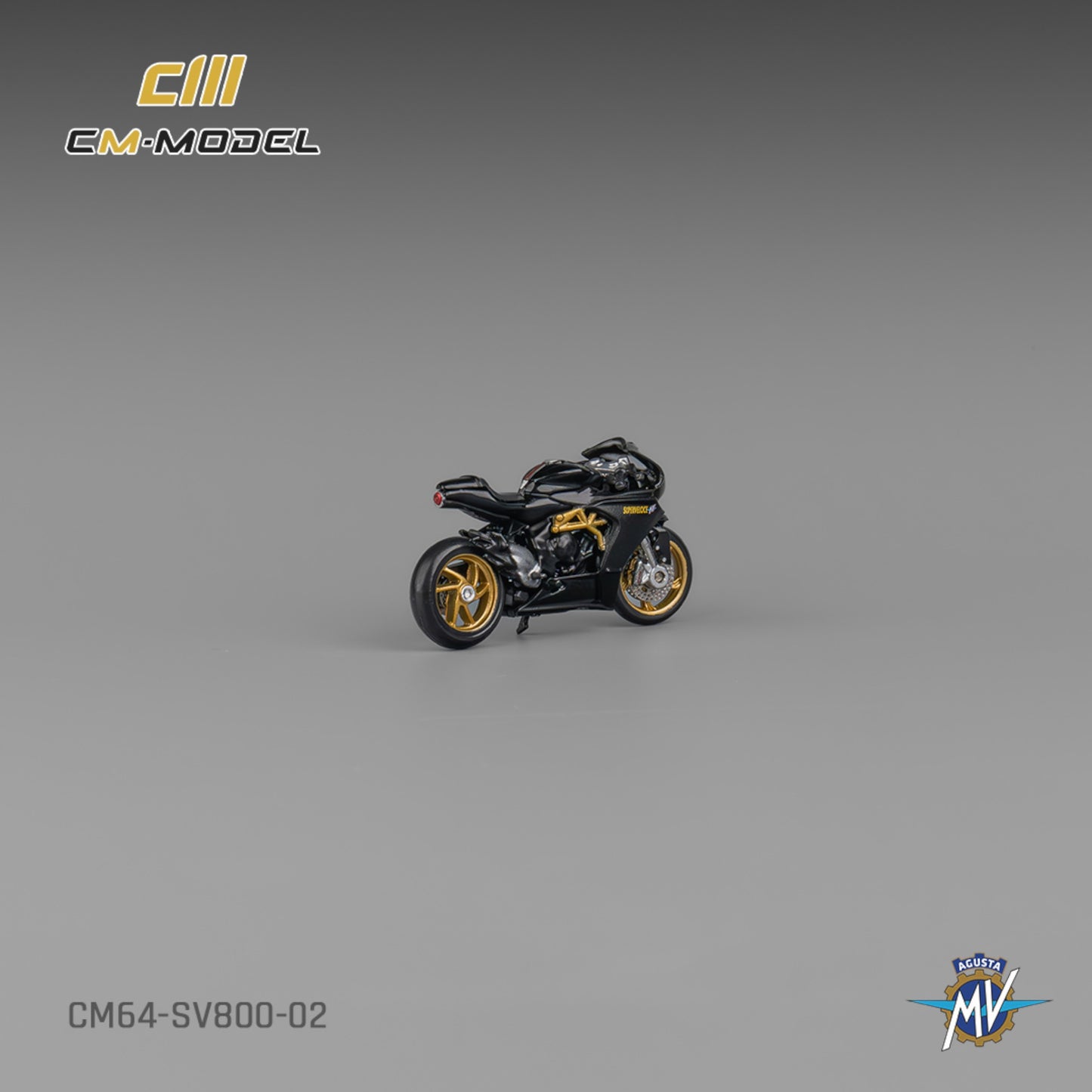 CM Model - MV Agusta SV800 - black with Showgirl - CM64-SV800-02 - 1:64