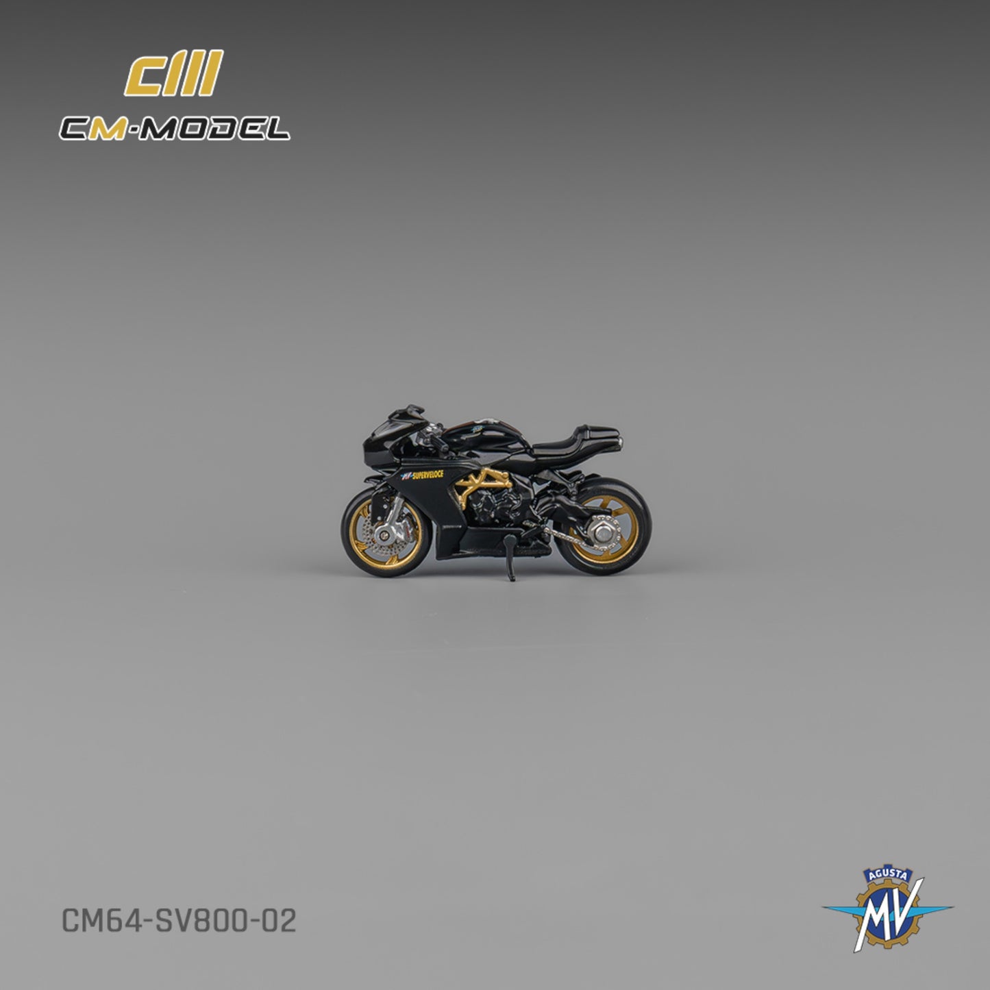 CM Model - MV Agusta SV800 - black with Showgirl - CM64-SV800-02 - 1:64