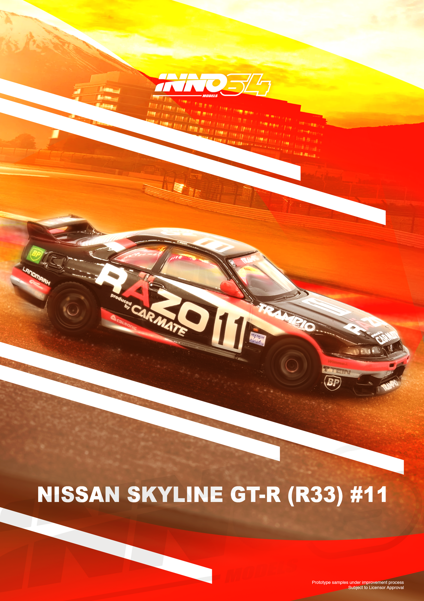 INNO64 - NISSAN SKYLINE GT-R R33 #11 "RAZO TRAMPIO" - IN64-R33R-RAZO