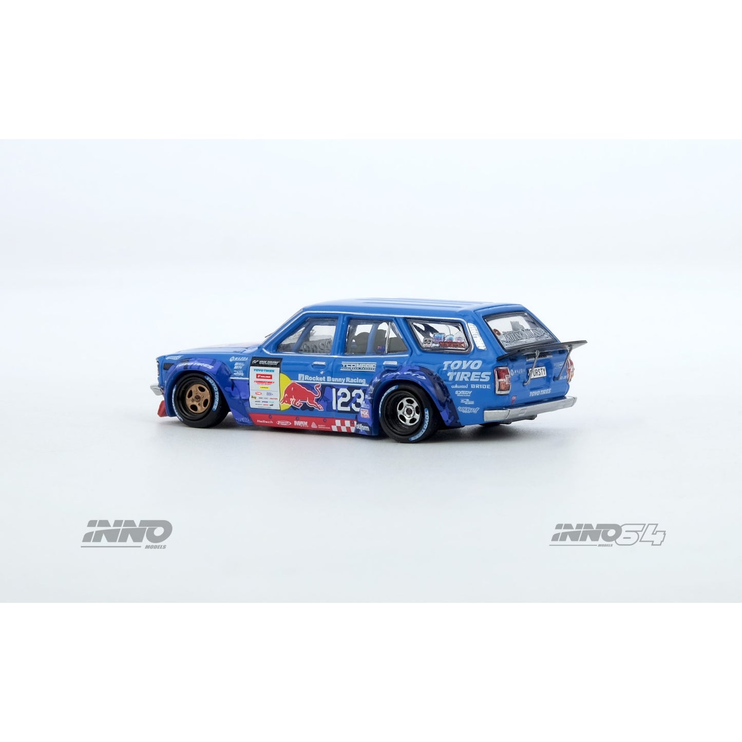 INNO64 - Pre-Order - MAD MIKE 1976 MAZDA RX3 Station Wagon D1GP Series 2024 - IN64-RX3P-D1GP24