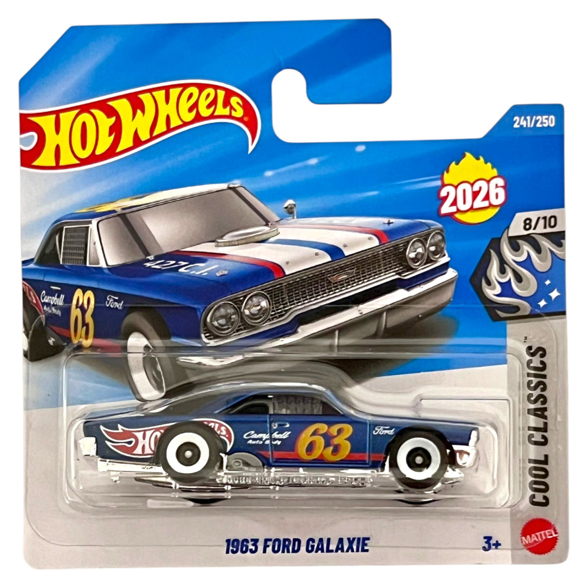 Hot Wheels 2026 - 1963 Ford Galaxie - Cool Classics 8/10 - JJH73 - 241/250