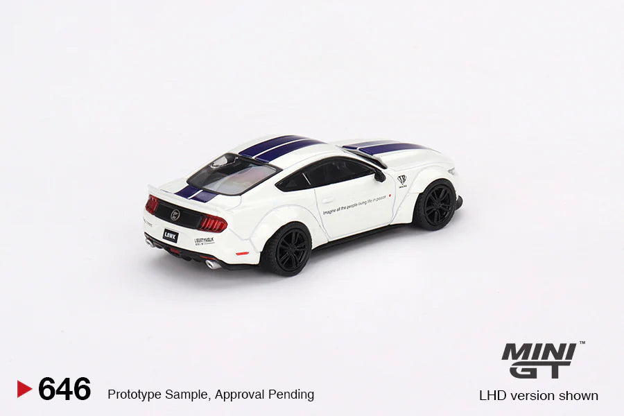 Mini GT - Ford Mustang GT LB Works, white - MGT00646 (LHD) - 1:64