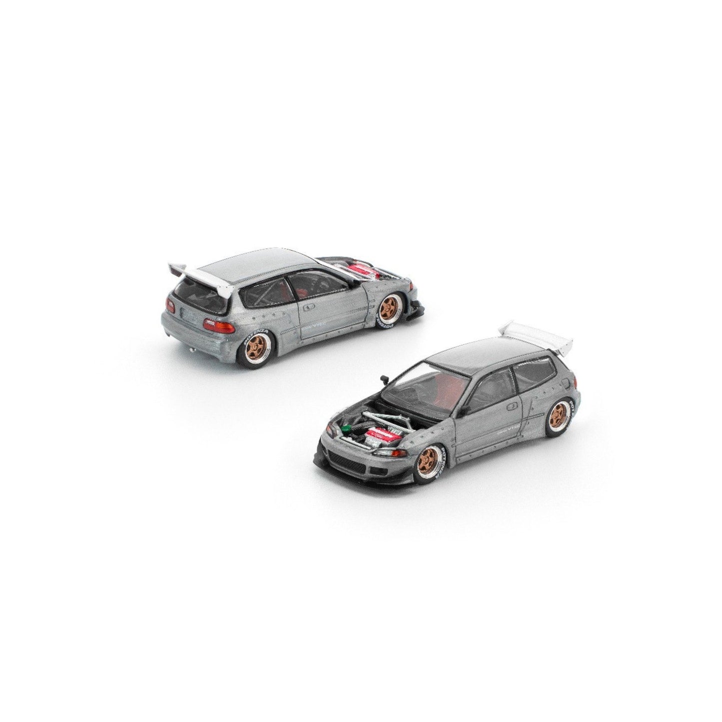 Pop Race x Enigma- Pre-Order - PANDEM CIVIC EG6 RAW METAL - PRE018