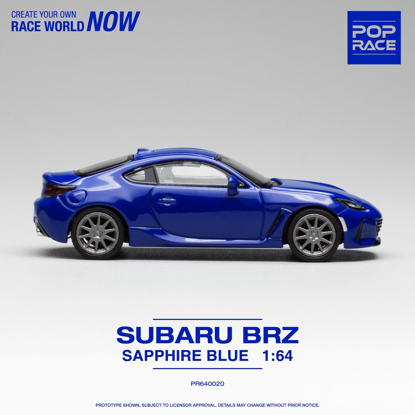 Pop Race - Subaru BRZ, sapphire blue - PR640020 - 1:64