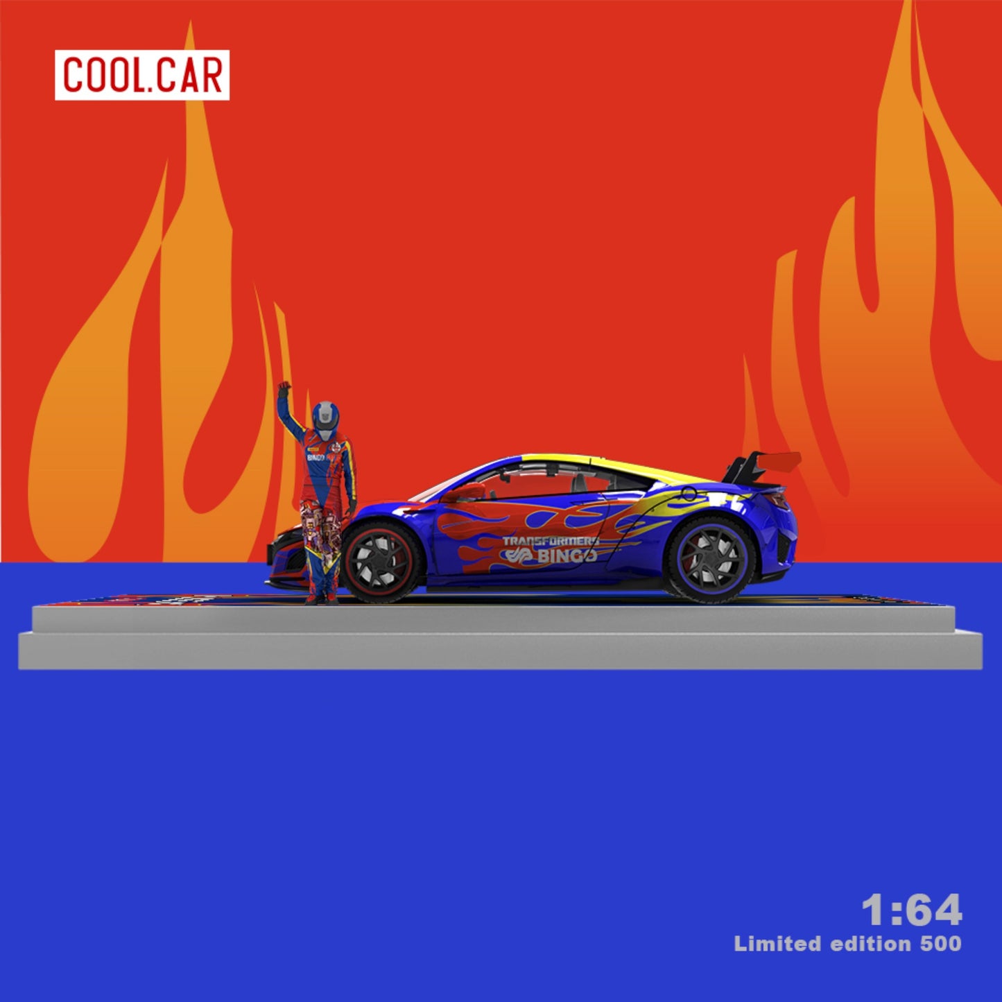 CoolCar - Pre-Order - Honda NSX Warfire Supercar mit Figur - CC641621-1