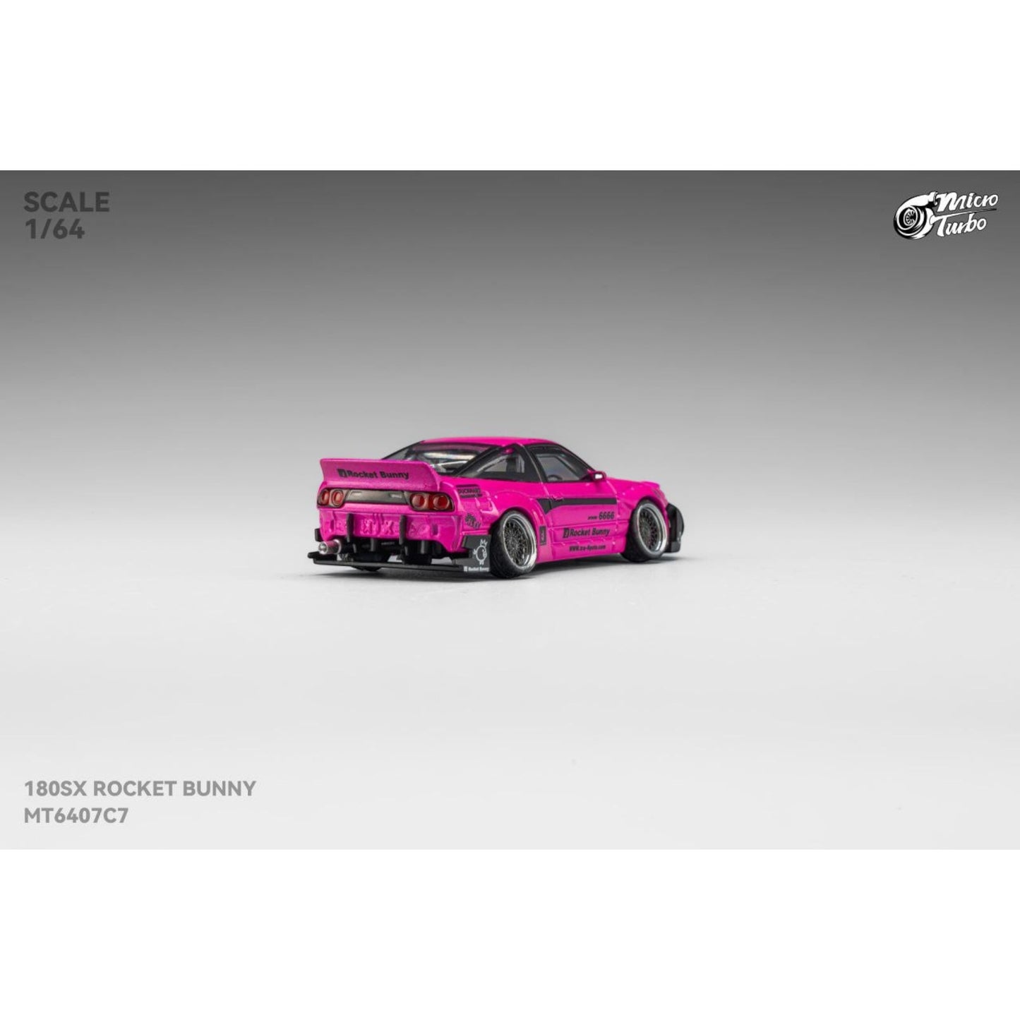 Micro Turbo - Pre-Order - Custom 180SX Rocket Bunny , Magenta - MT6407C7