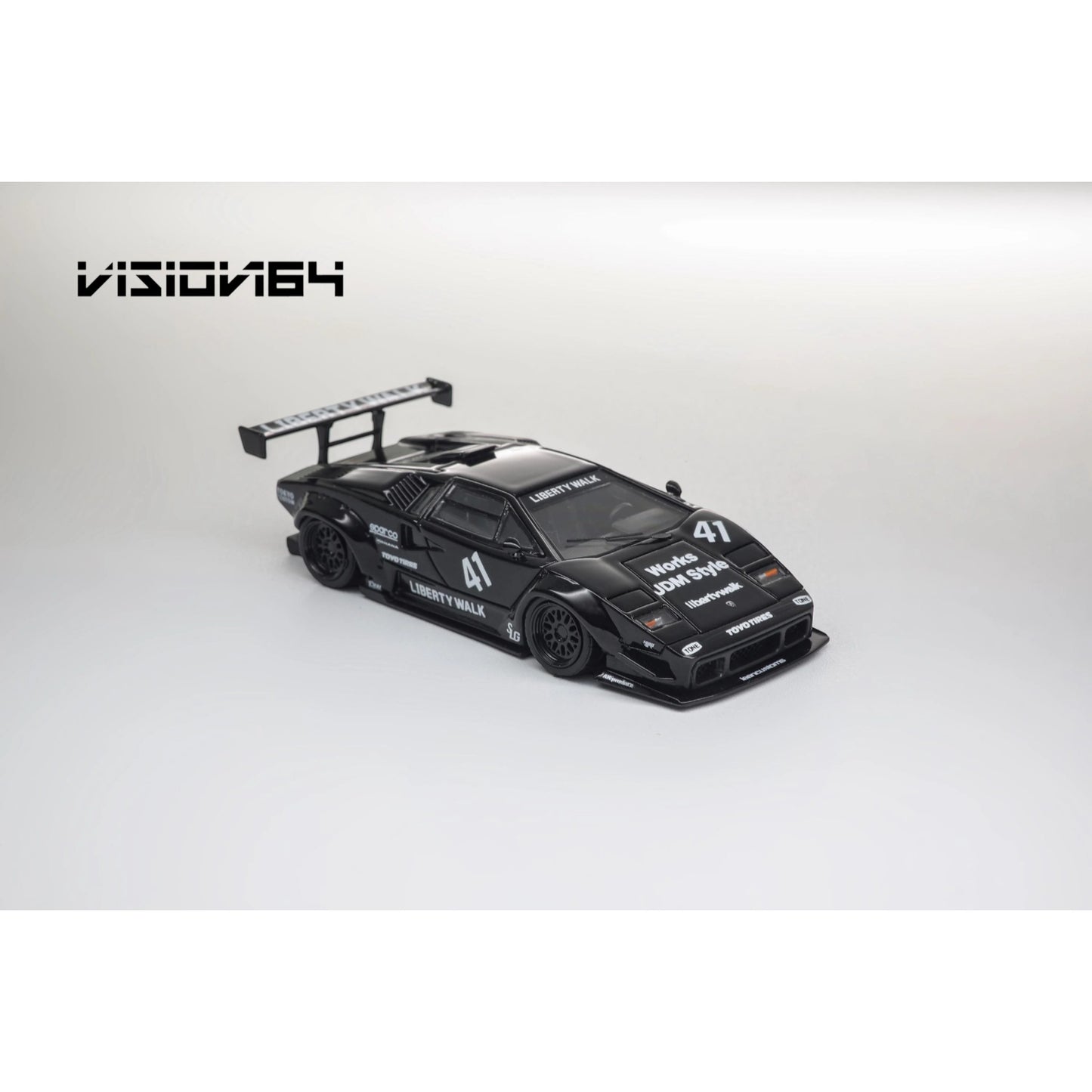 Vision64 - LBWK Countach, black - Luxury Version - VI64-LBC-BLK-L