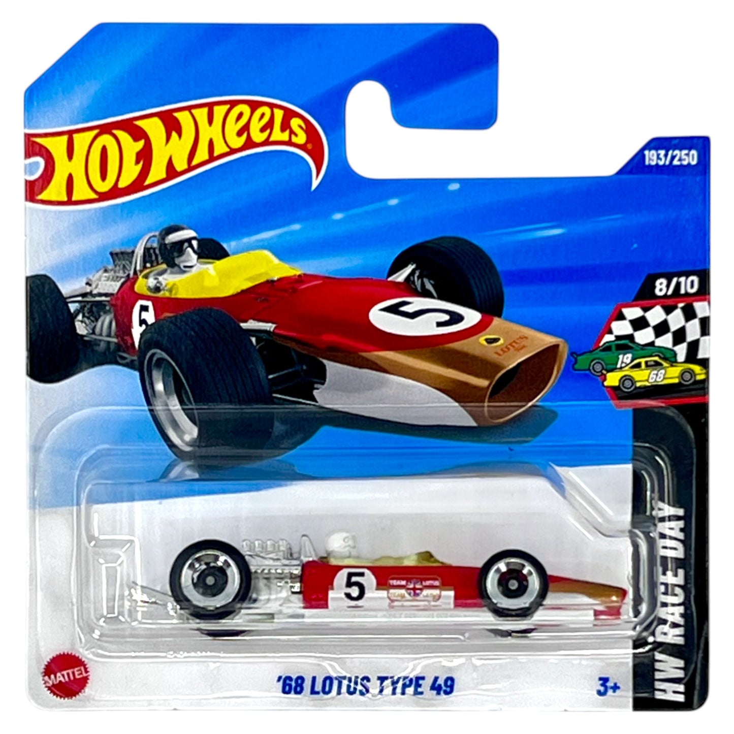 Hot Wheels 2025 - ´68 Lotus Type 49 - Race Day 8/10 - HYX18 - 193/250