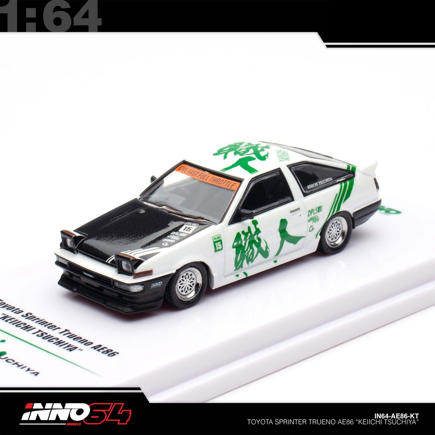INNO64 - Toyota Sprinter Trueno AE86 *Keiichi Tsuchiya* Limited Edition - IN64-AE86-KT