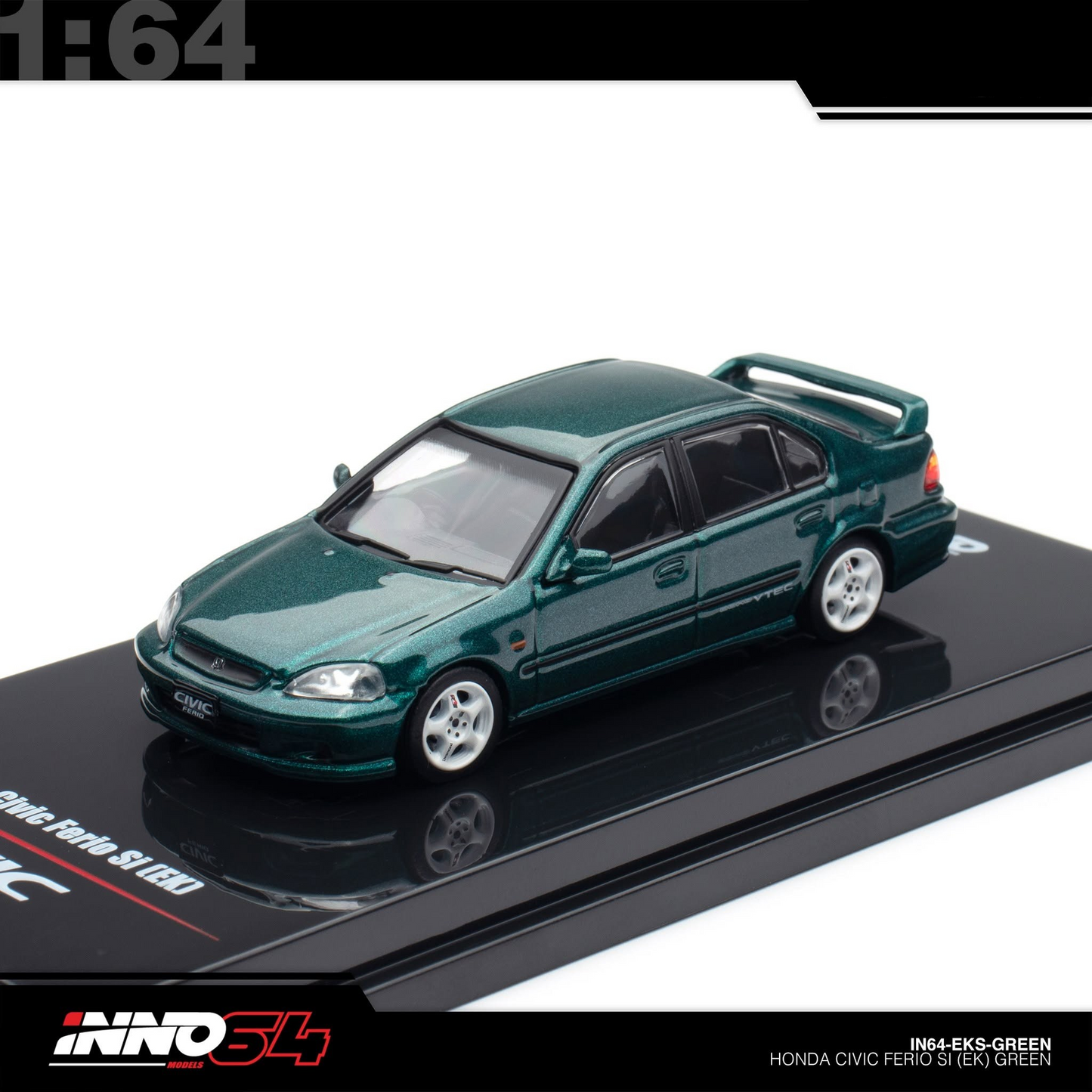 INNO64 - Pre-Order - Honda Civic Ferio SI (EK), green - IN64-EKS-GREEN