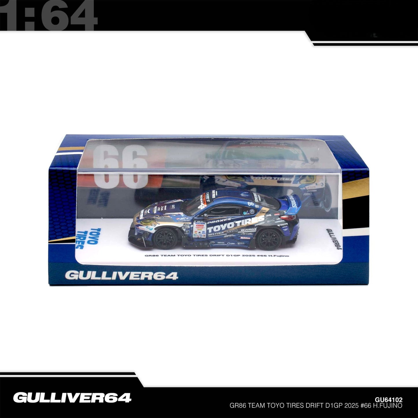 Gulliver64 = INNO64 - GR86 Team Toyo Tires Drift D1GP 2025 - #66 H.Fujino - Tokyo Auto Salon Special