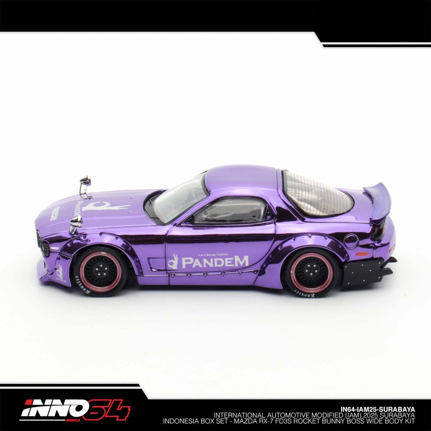INNO64 - Pre-Order - IAM Surabaya 2025 Event Edition - Mazda RX-7 FD3S - Rocket Bunny Boss Wide Boday Kit