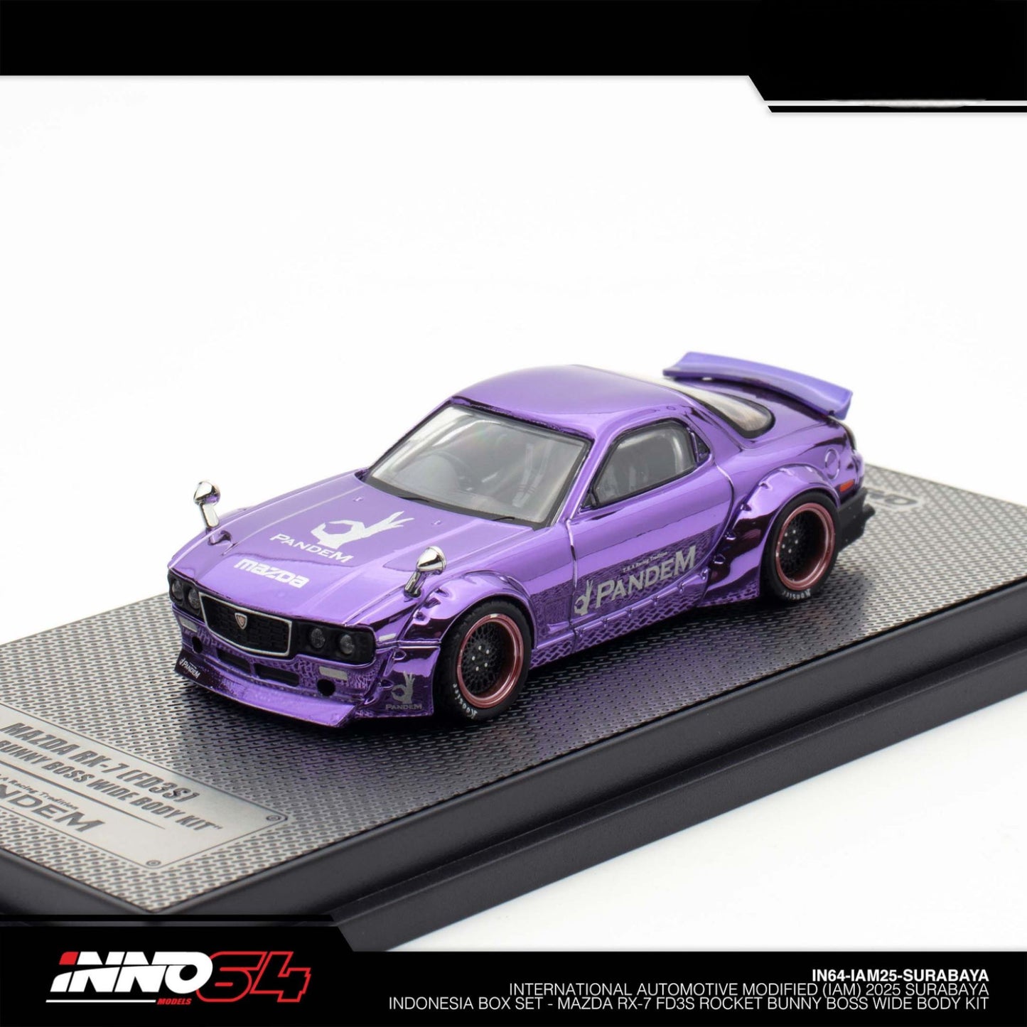 INNO64 - Pre-Order - IAM Surabaya 2025 Event Edition - Mazda RX-7 FD3S - Rocket Bunny Boss Wide Boday Kit