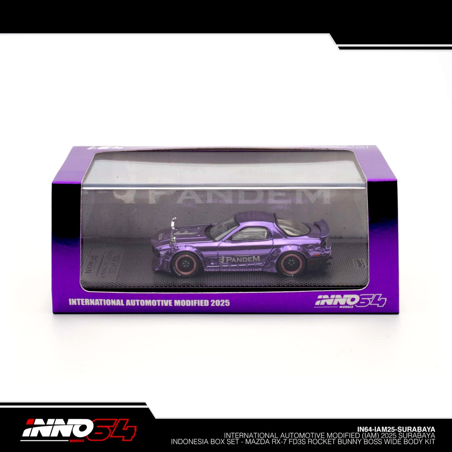 INNO64 - Pre-Order - IAM Surabaya 2025 Event Edition - Mazda RX-7 FD3S - Rocket Bunny Boss Wide Boday Kit
