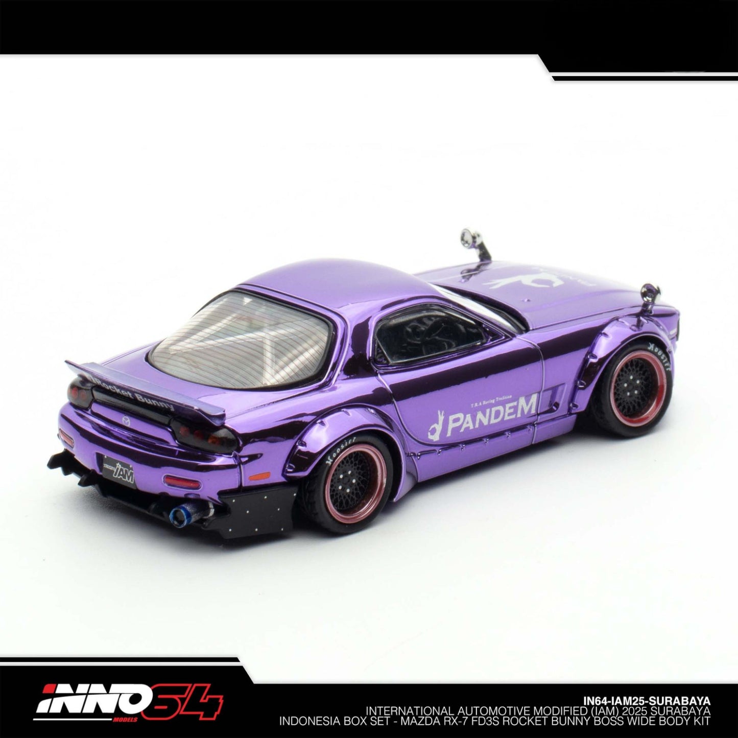 INNO64 - Pre-Order - IAM Surabaya 2025 Event Edition - Mazda RX-7 FD3S - Rocket Bunny Boss Wide Boday Kit