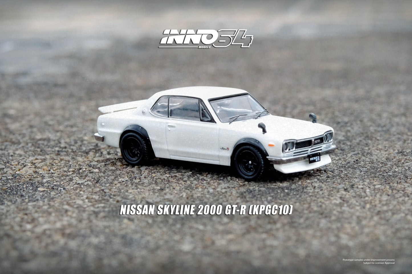 INNO64 - Nissan Skyline 2000 GT-R (KPGC10), white - 1:64 - IN64-KPGC10-WHI