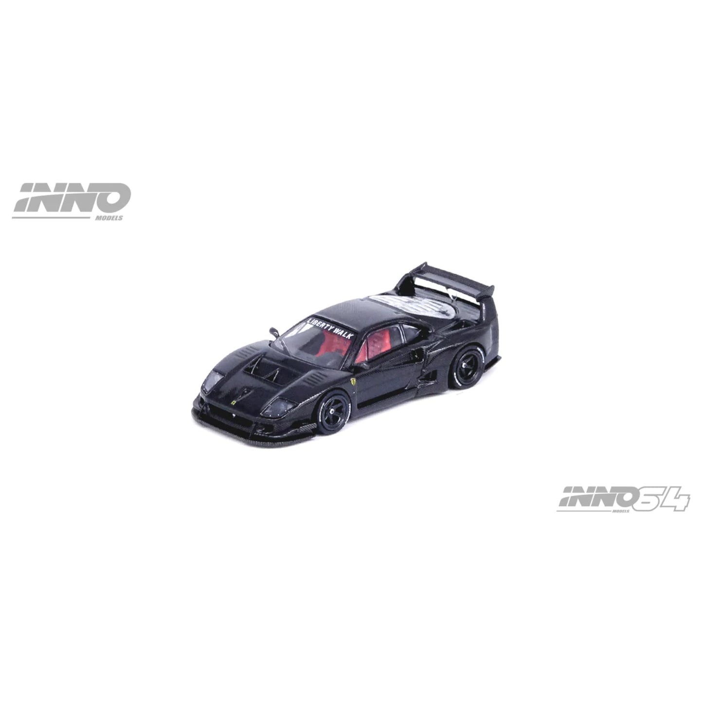 INNO64 - LBWK Ferrari F40, full carbon - 1:64 - IN64-LBWKF40-FC