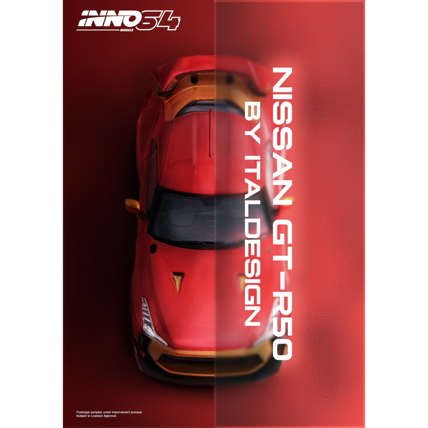 INNO64 - Pre-Order - Nissan R50 GT-R By Italsedign - IN64-R50-RED