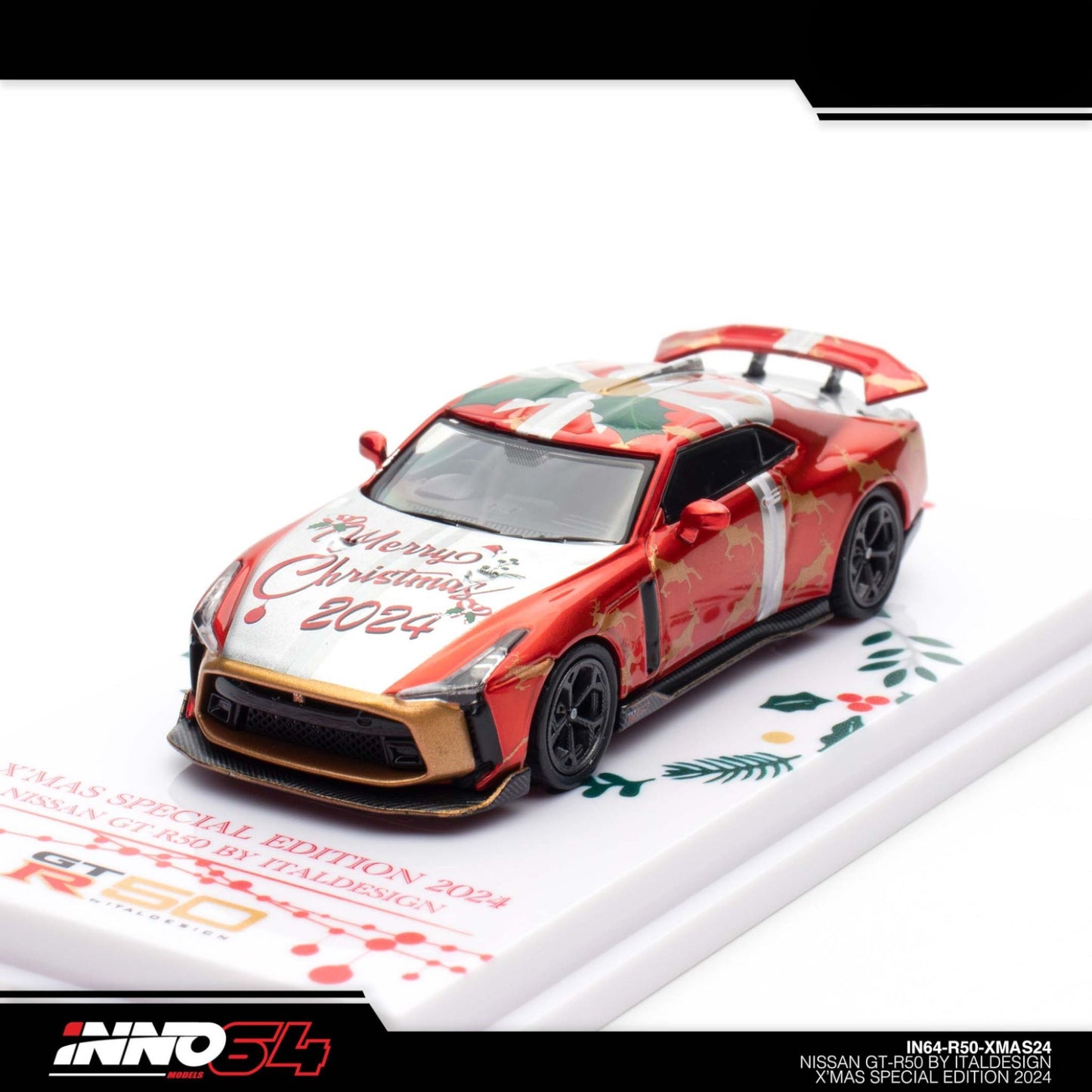 INNO64 - Nissan GT-R50 *XMAS 2024* Edition - IN64-R50-XMAS24