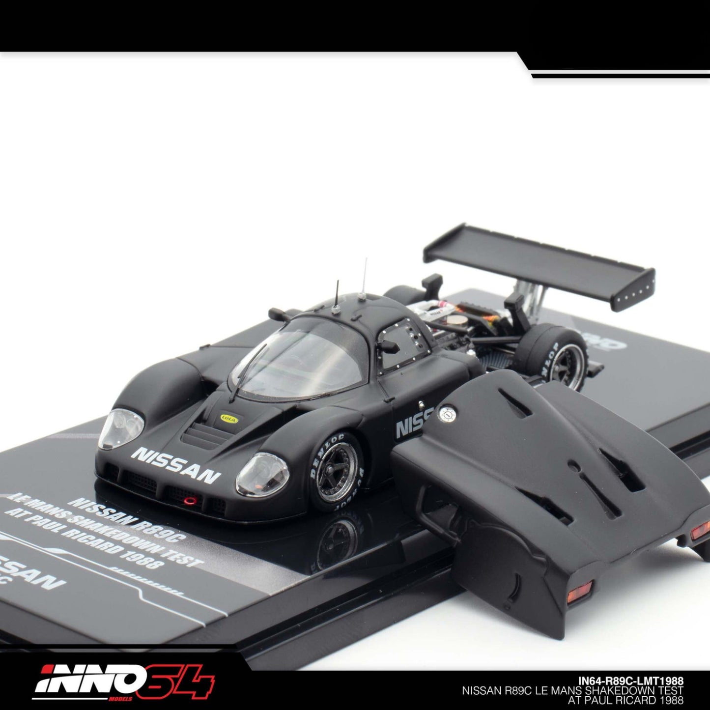 INNO64 - Pre-Order - Nissan R89C 1988 Le Mans Shake Down Test At Paul Ricard - IN64-R89C-LMT1988