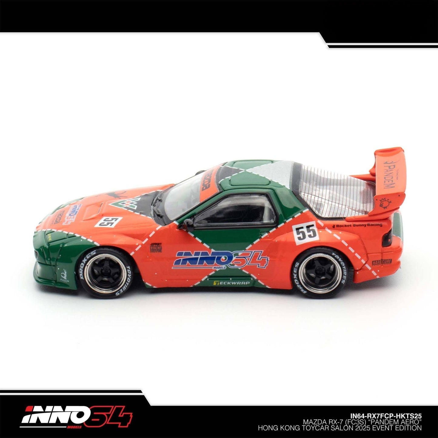 INNO64 - MAZDA RX7 (FC3S) "PANDEM AERO" Hong Kong Toy Car Salon 2025 - IN64-RX7FCP-HKTS25