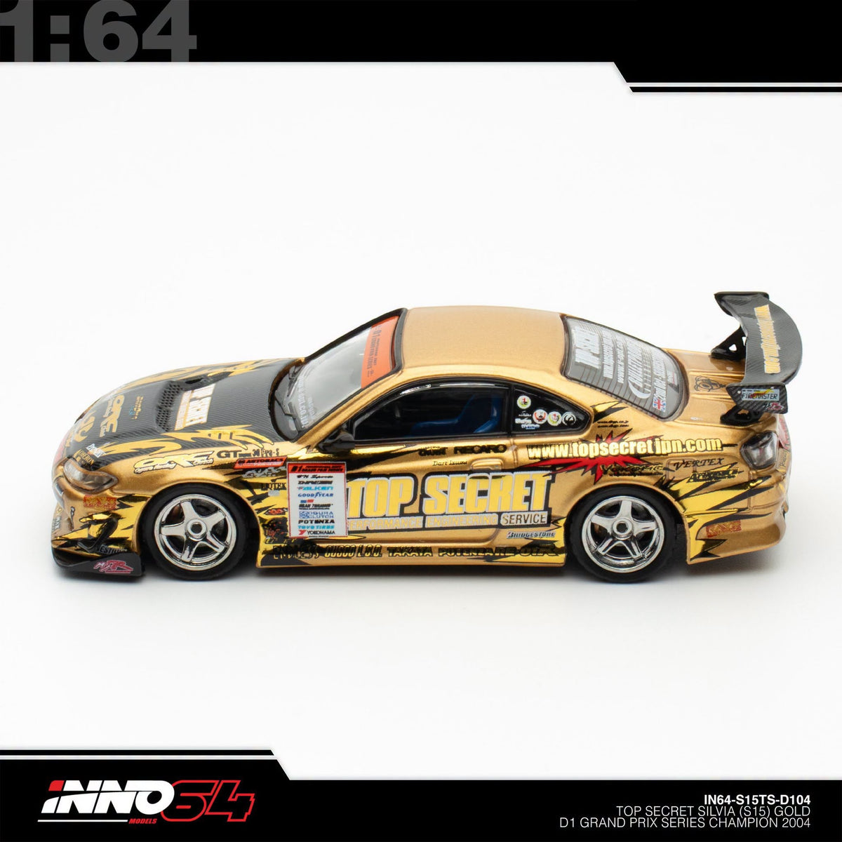 INNO64 - TOP SECRET Silvia (S15) D1GP, Gold - IN64-S15TS-D104