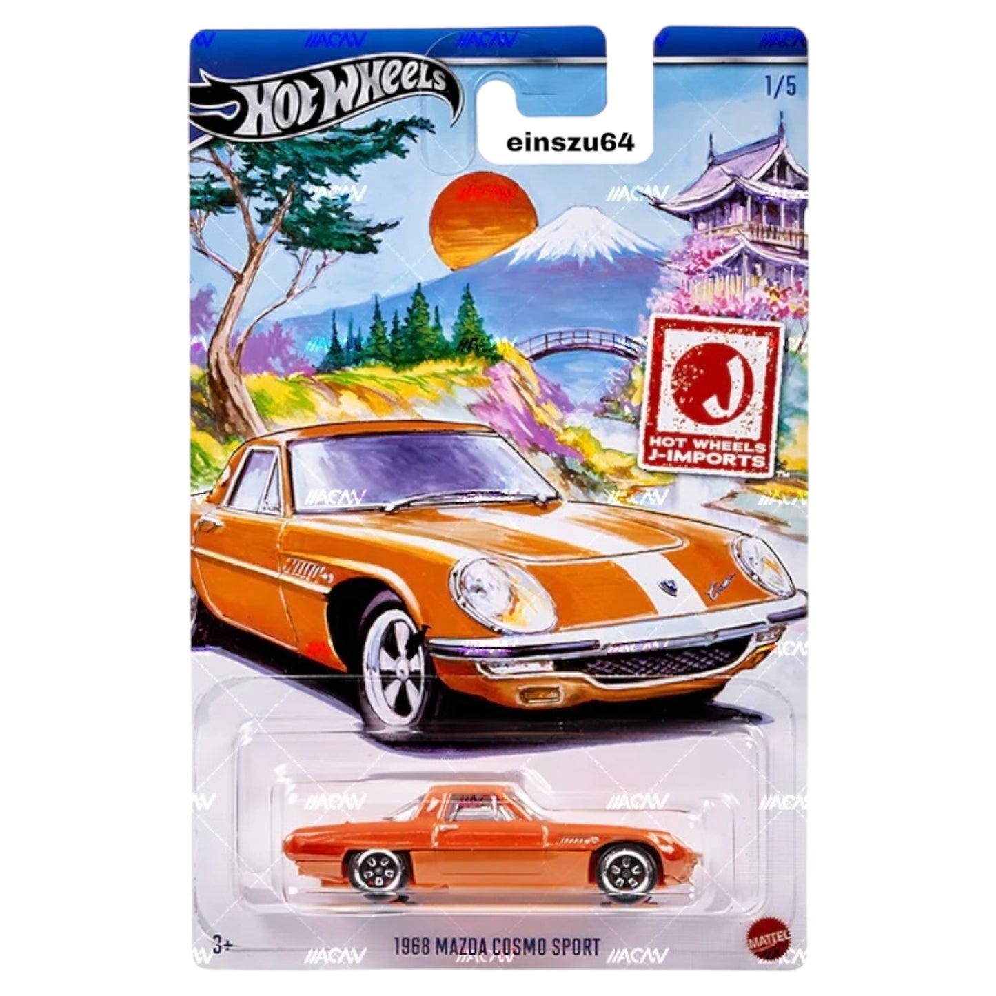 Hot Wheels 2024 - J-Imports - 1968 Mazda Cosmo Sport - HRT00 - 1:64