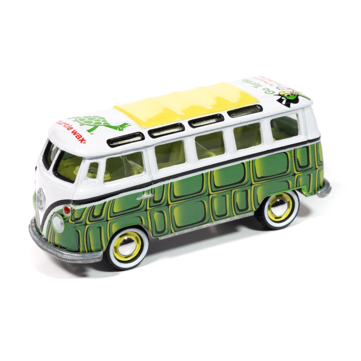 Johnny Lightning - Pre-Order - 1965 Volkwagen 21 Window Samba Bus *Turtle Wax* Gloss White - JLSP409