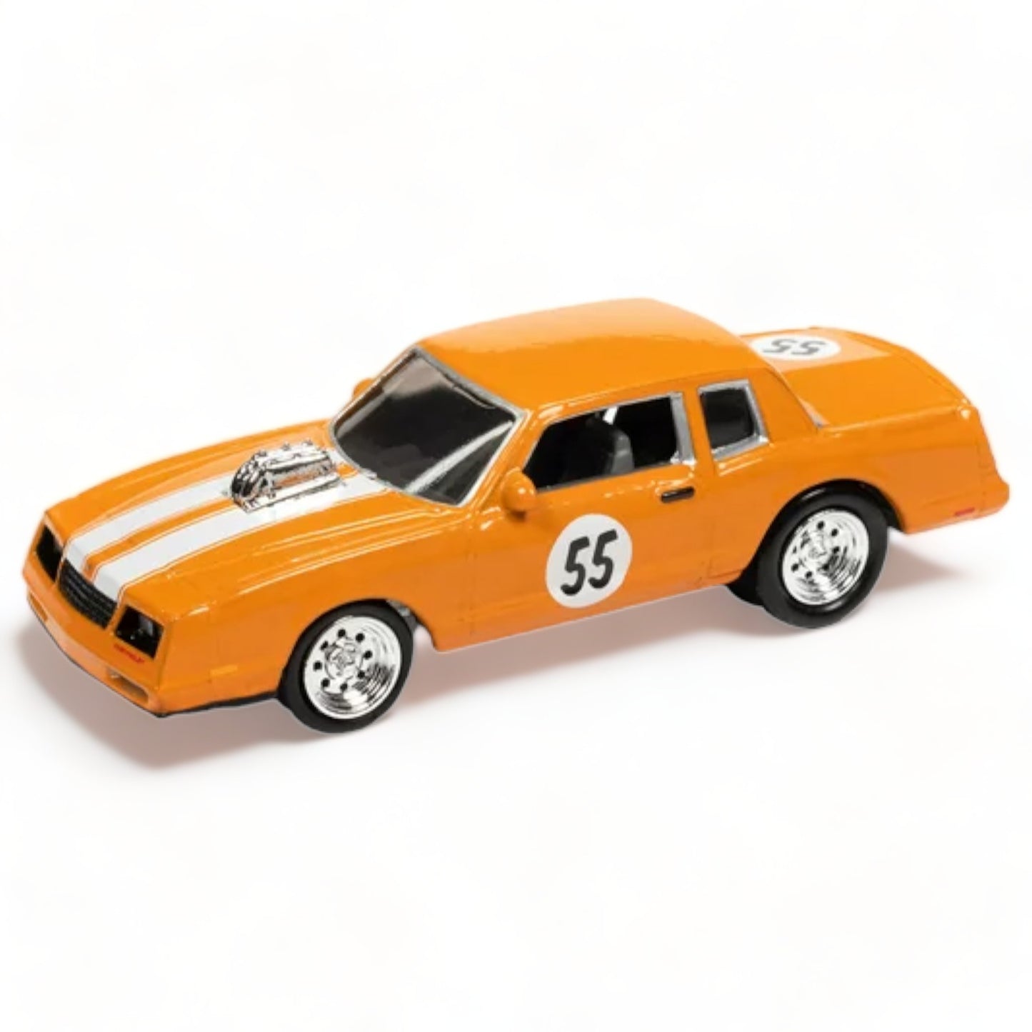 Johnny Lightning - Street Freaks - 1985 Chevrolet Monte Carlo (spoilers), orange - 1:64