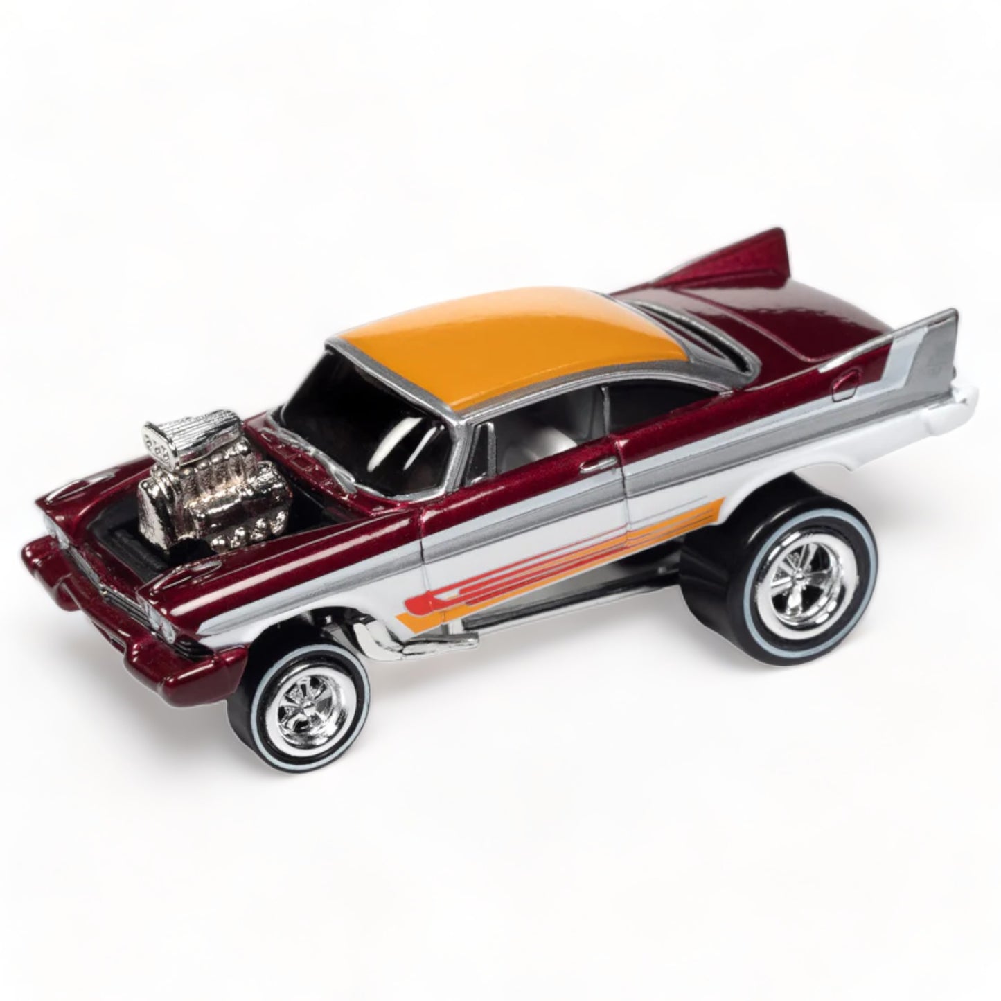 Johnny Lightning - Street Freaks - 1958 Plymouth Fury (Zingers), cherry - 1:64