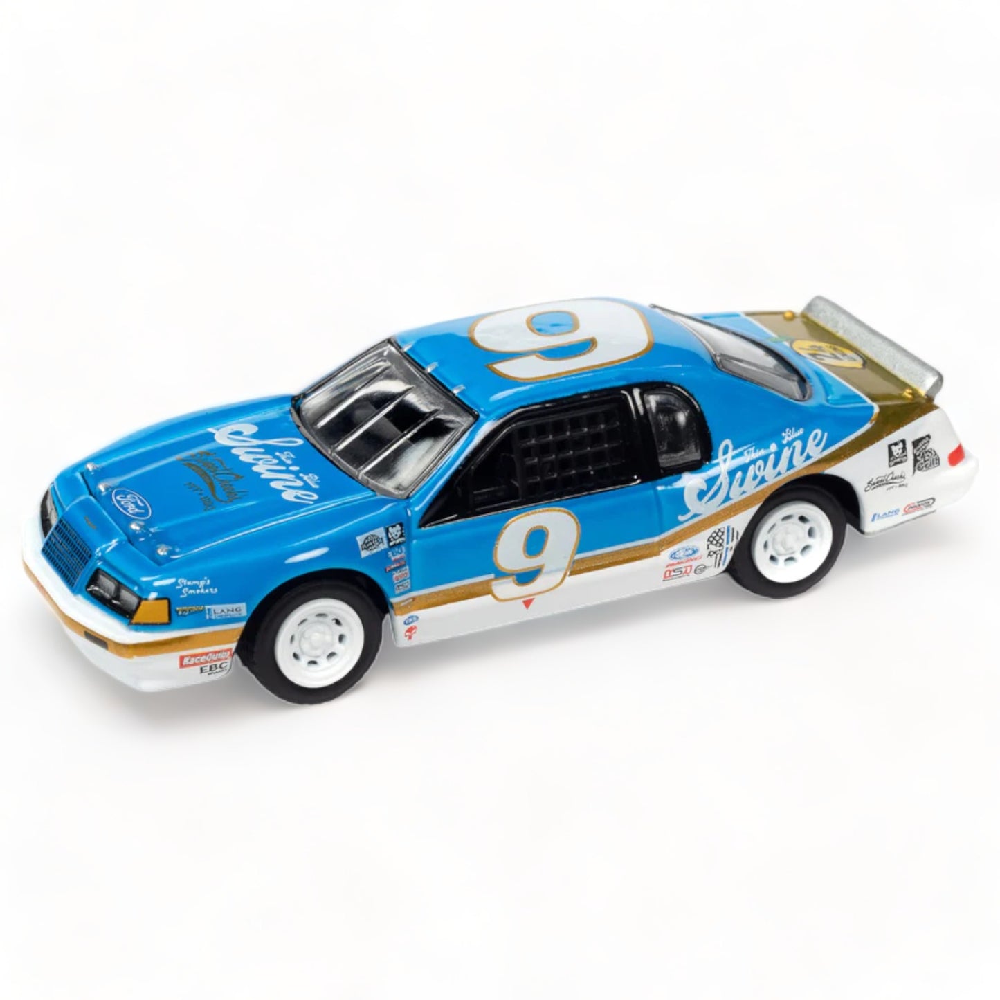 Johnny Lightning - Street Freaks - 1986 Ford Thunderbird Stock Car, blue - 1:64