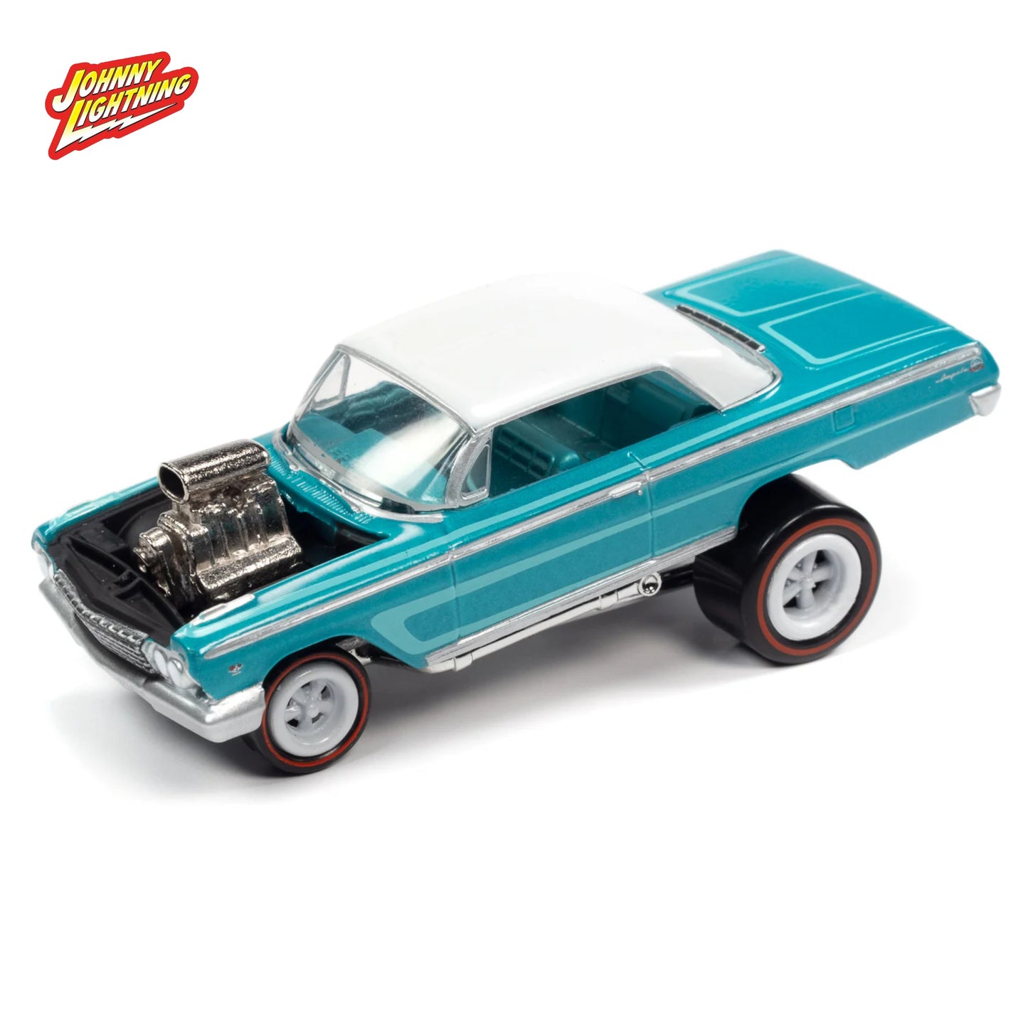 Johnny Lightning - Street Freaks - 1962 Chevy Impala Coupe - (Zingers) - pearl - 1:64