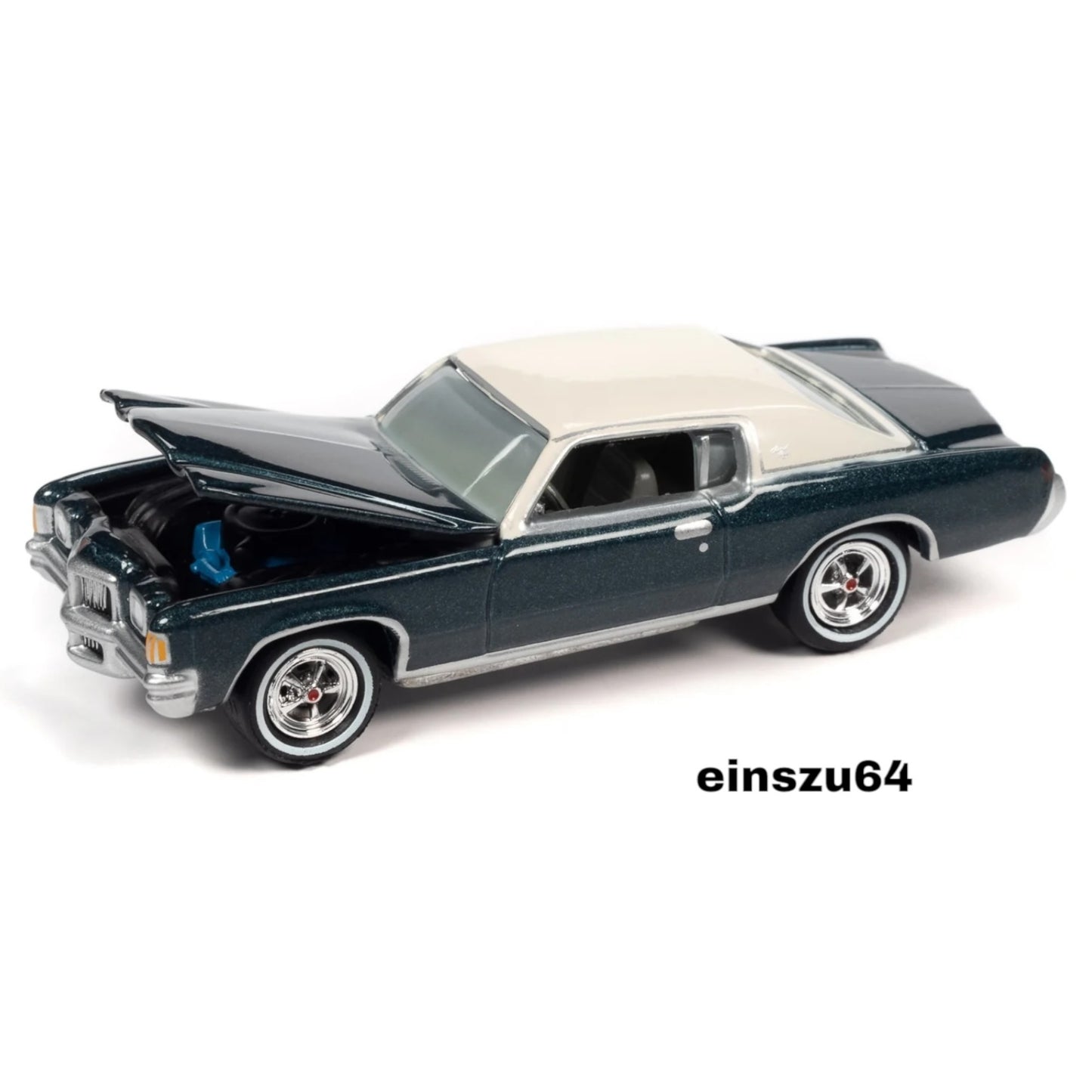 Johnny Lightning - 1971 Pontiac Grand Prix, Bluestone Gray Metallic - 1:64 - JLSP283B