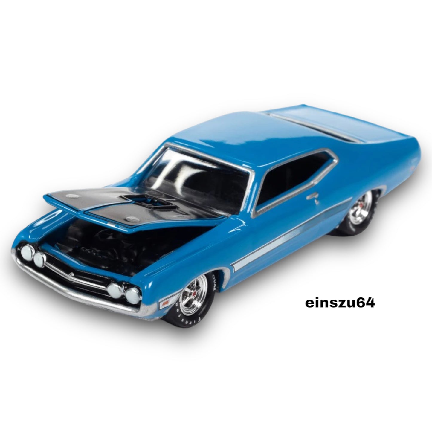 Johnny Lightning - 1971 Ford Torino Cobra *MCACN*, grabber blue - JLSP287A