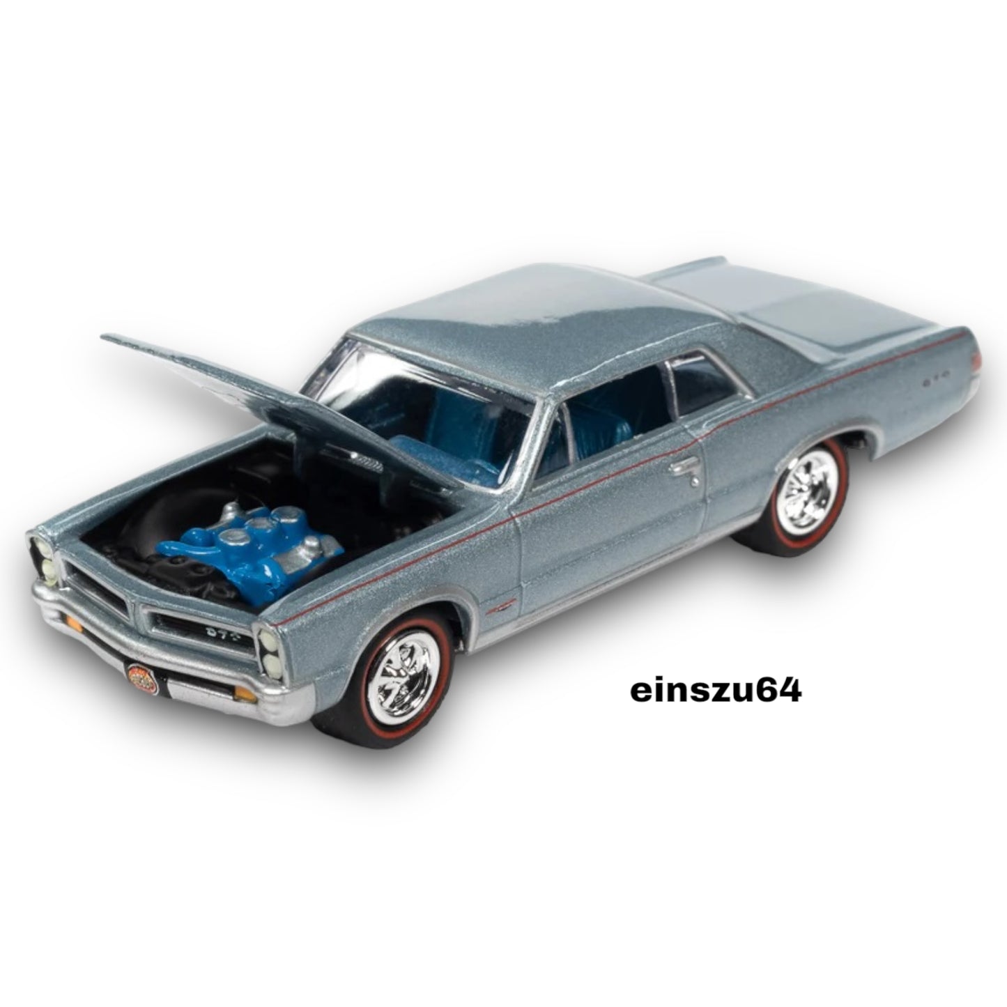 Johnny Lightning - 1965 Pontiac GTO *MCACN*, bluemist state poly - JLSP290B