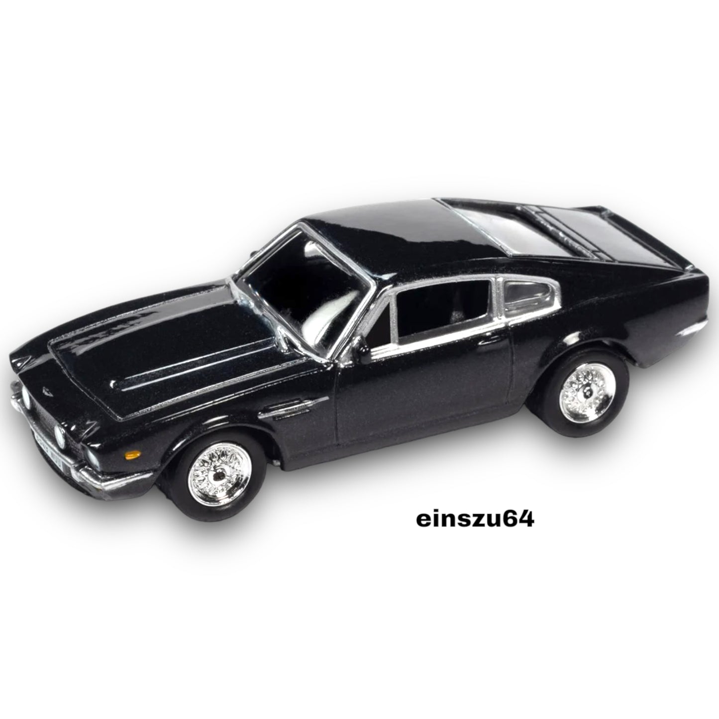 Johnny Lightning - 1987 Aston Martin V8 - James Bond #007 *The Living Daylights*, black