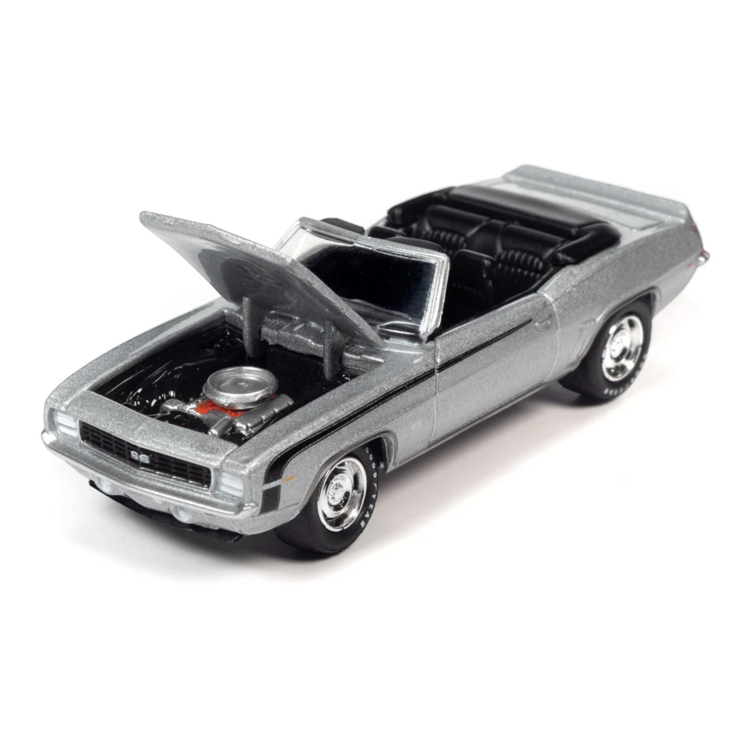 Johnny Lightning - 1969 Chevrolet Camaro RS/SS Convertible, Cortez Silver Poly - JLSP335B