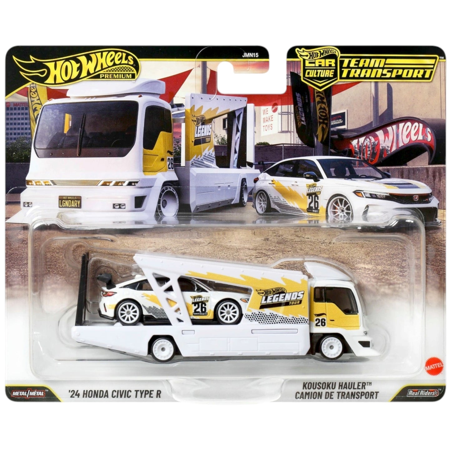 Hot Wheels 2026 - Team Transport - ´24 Honda Civic Type R / Kousoku Hauler - Legends Tour - JMN15