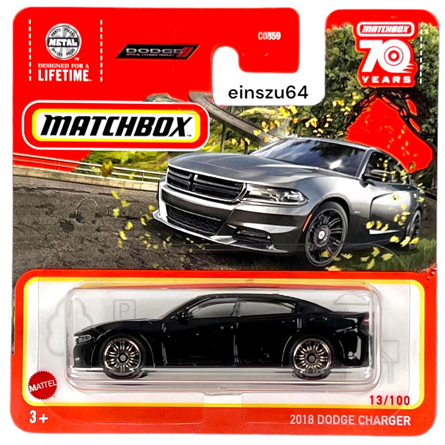 Matchbox 2023 - 2018 Dodge Charger - HLD13 - 13/100 - 1:64 - neu & OVP