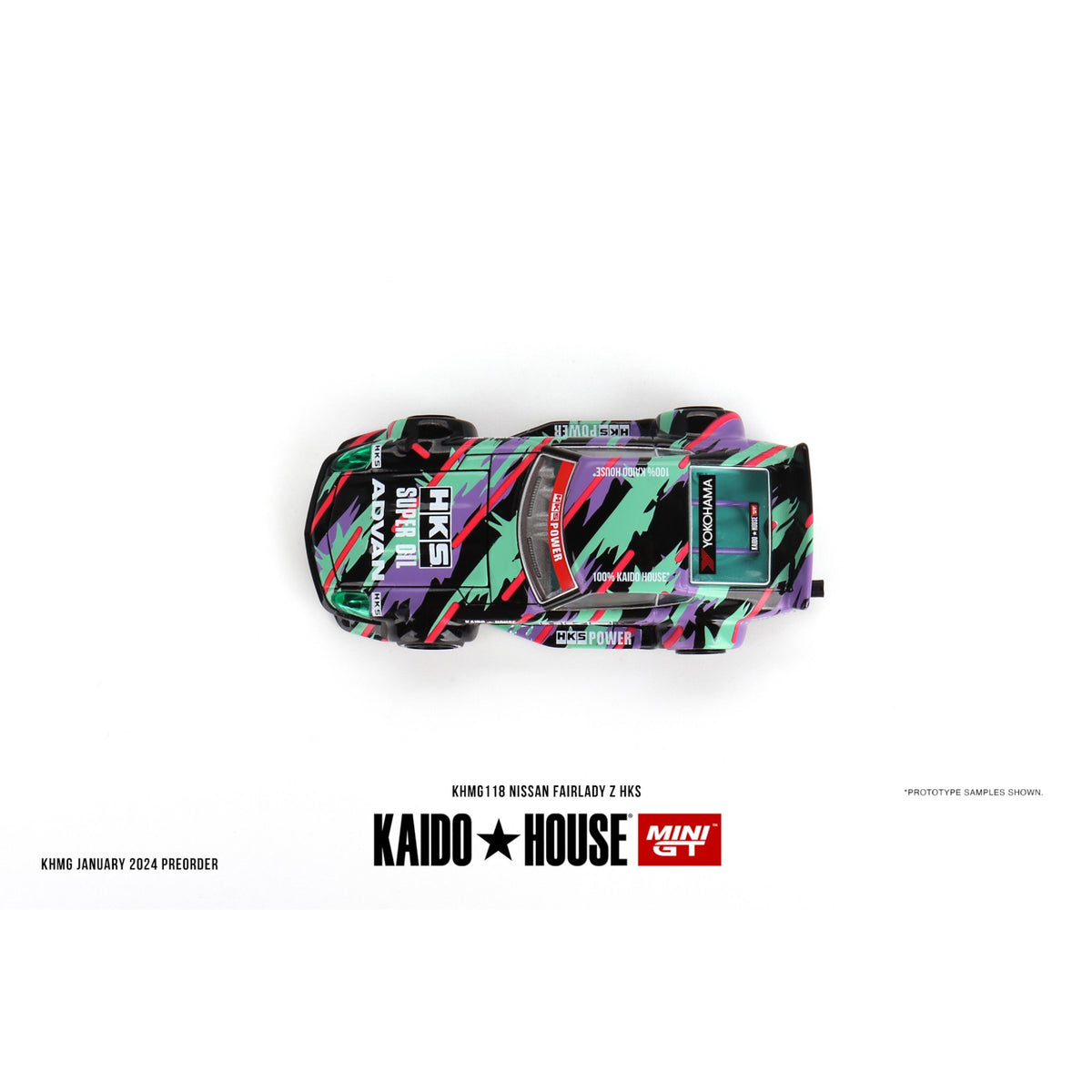 Mini GT Kaido House - Nissan Fairlady Z HKS, black - KHMG118