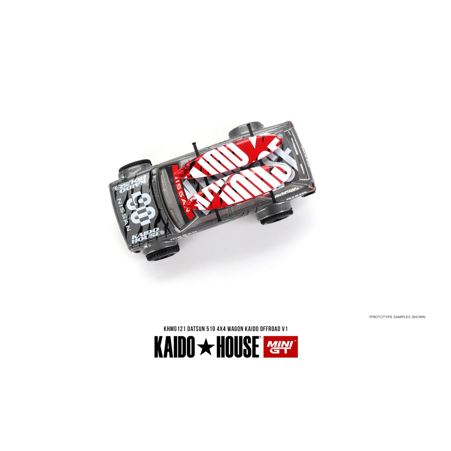 Mini GT Kaido House - Datsun KAIDO 510 Wagon 4x4 Kaido Offroad V1 - KHMG121 - 1:64
