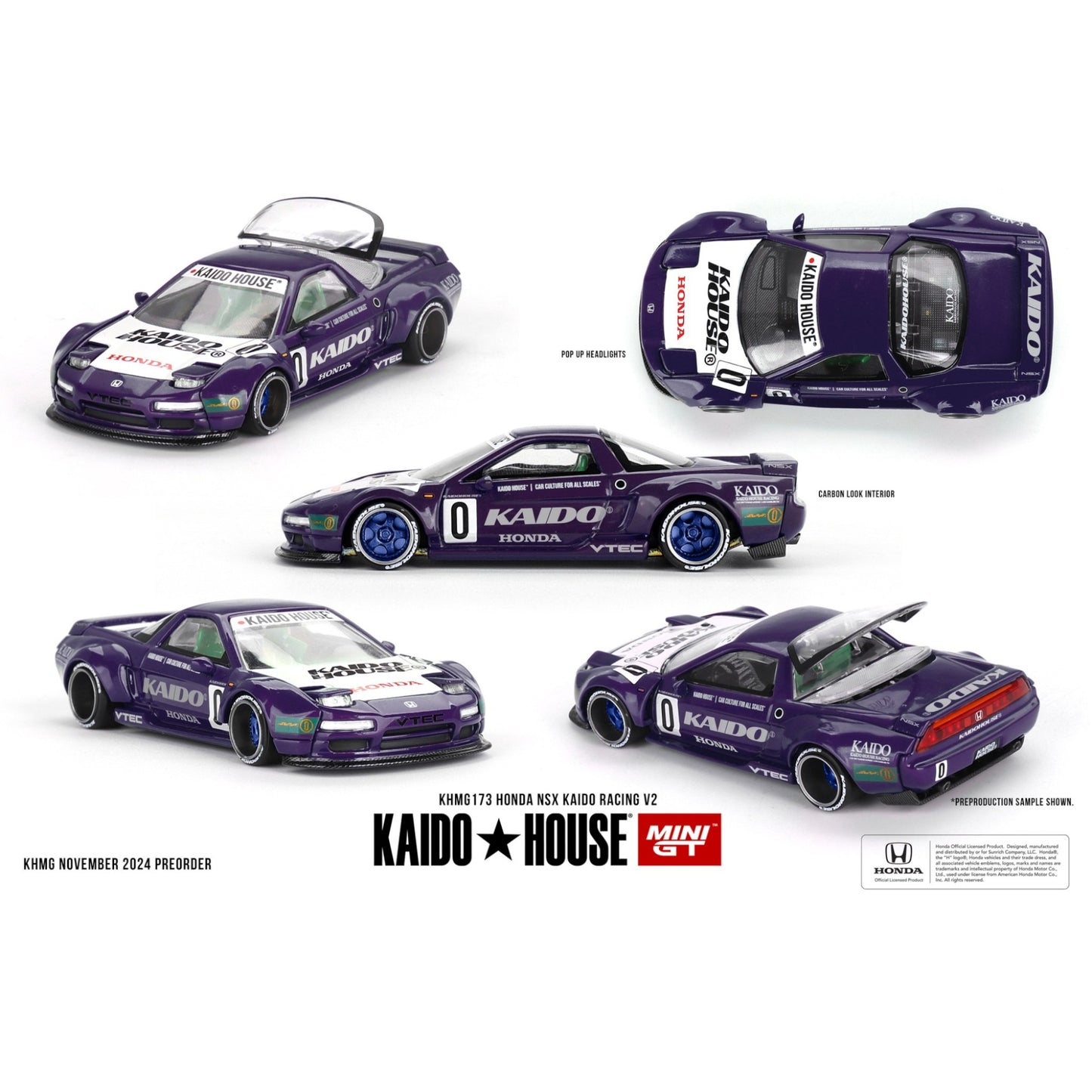 Mini GT Kaido House - Pre-Order - Honda NSX Kaido Racing V2 - KHMG173