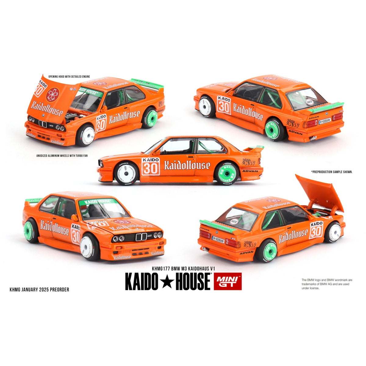 Mini GT Kaido House - BMW M3 Kaido House V1 - KHMG177 - geöffnete OVP