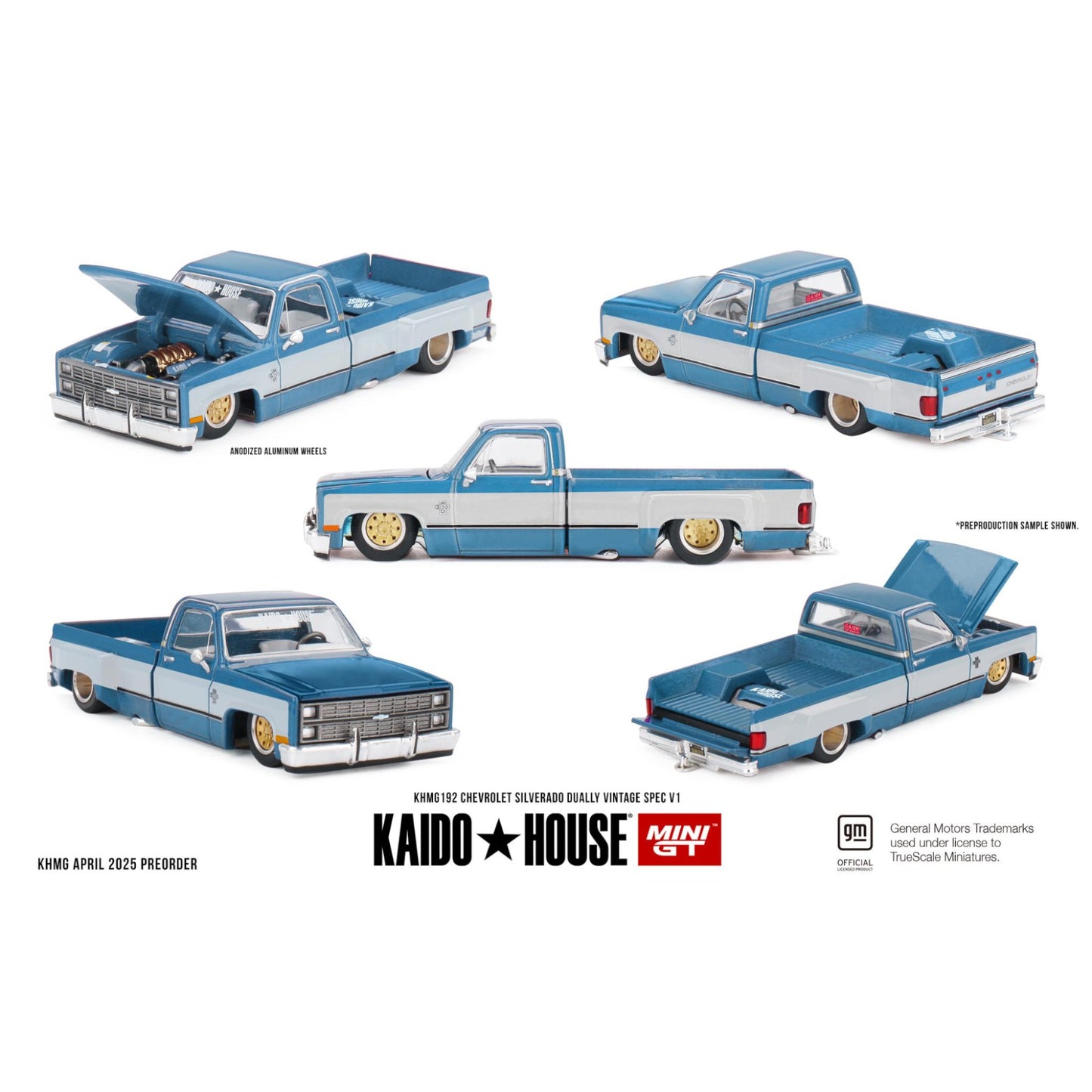 Mini GT Kaido House - Chevrolet Silverado Dually Vintage Spec V1 - KHMG192